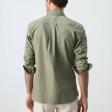 Mango shirt oxlir in green-003