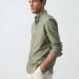 Mango shirt oxlir in green-008