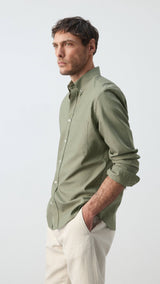 Mango shirt oxlir in green-008
