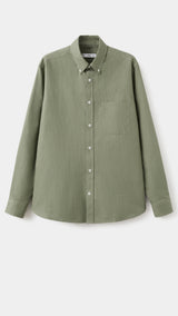 Mango shirt oxlir in green-021