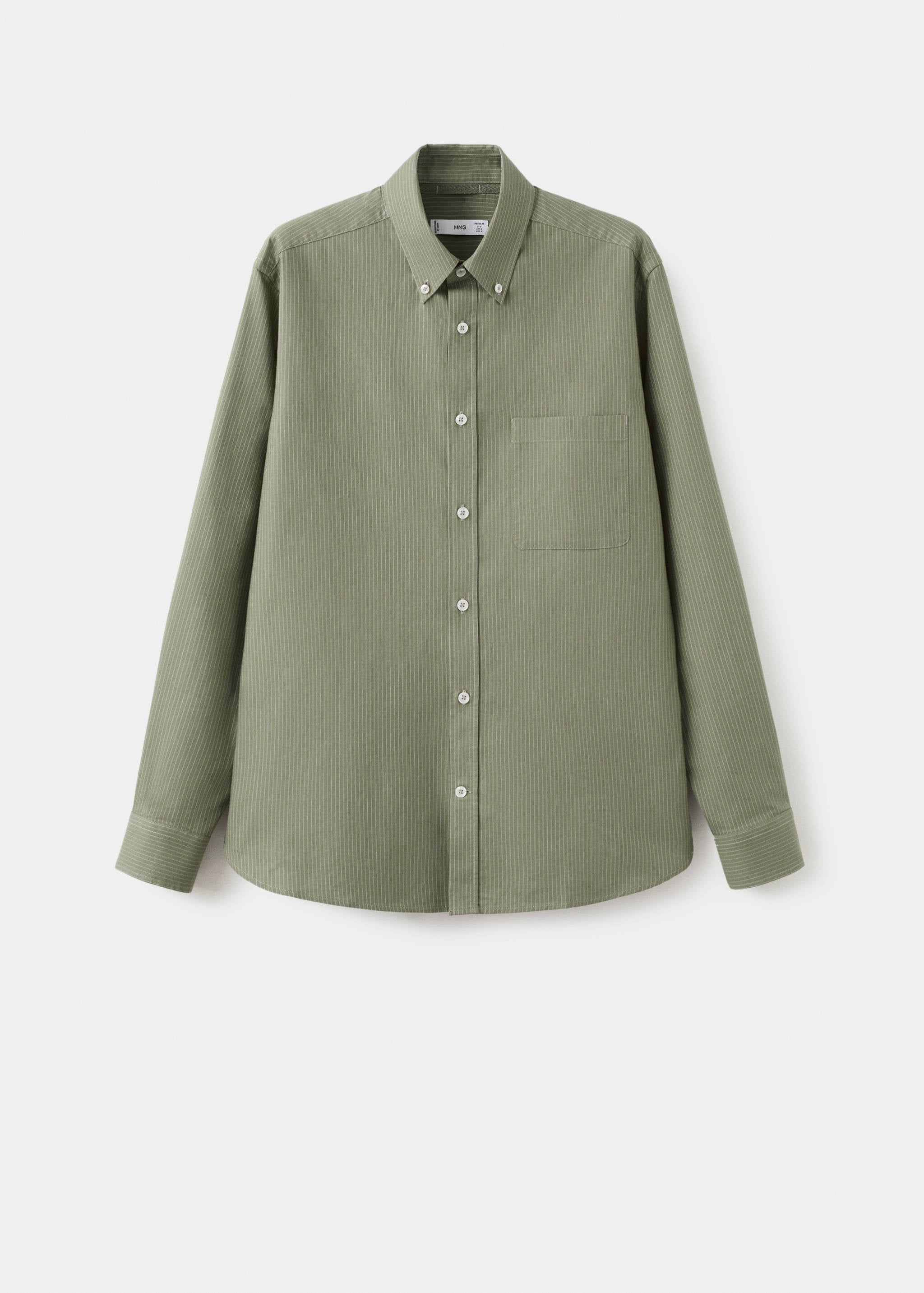 Mango shirt oxlir in green-021