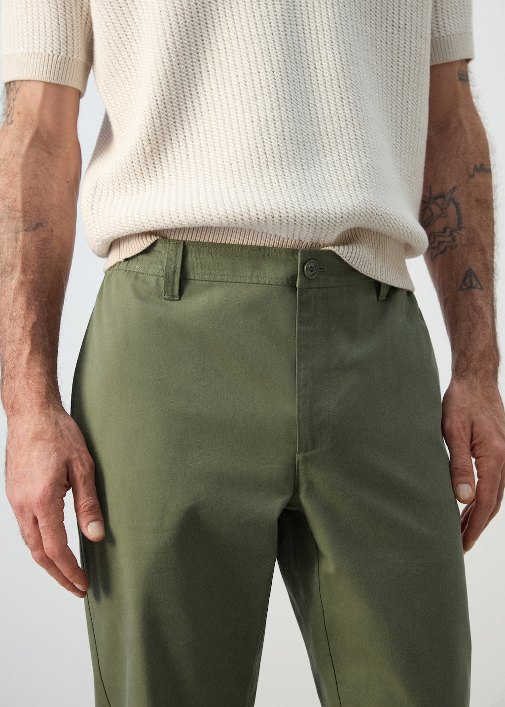Mango trousers elian in moss - Image 4