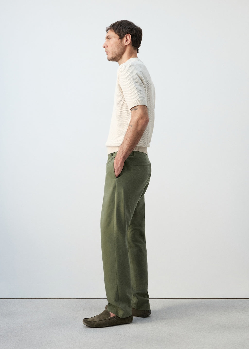 Mango trousers elian in moss - Image 5