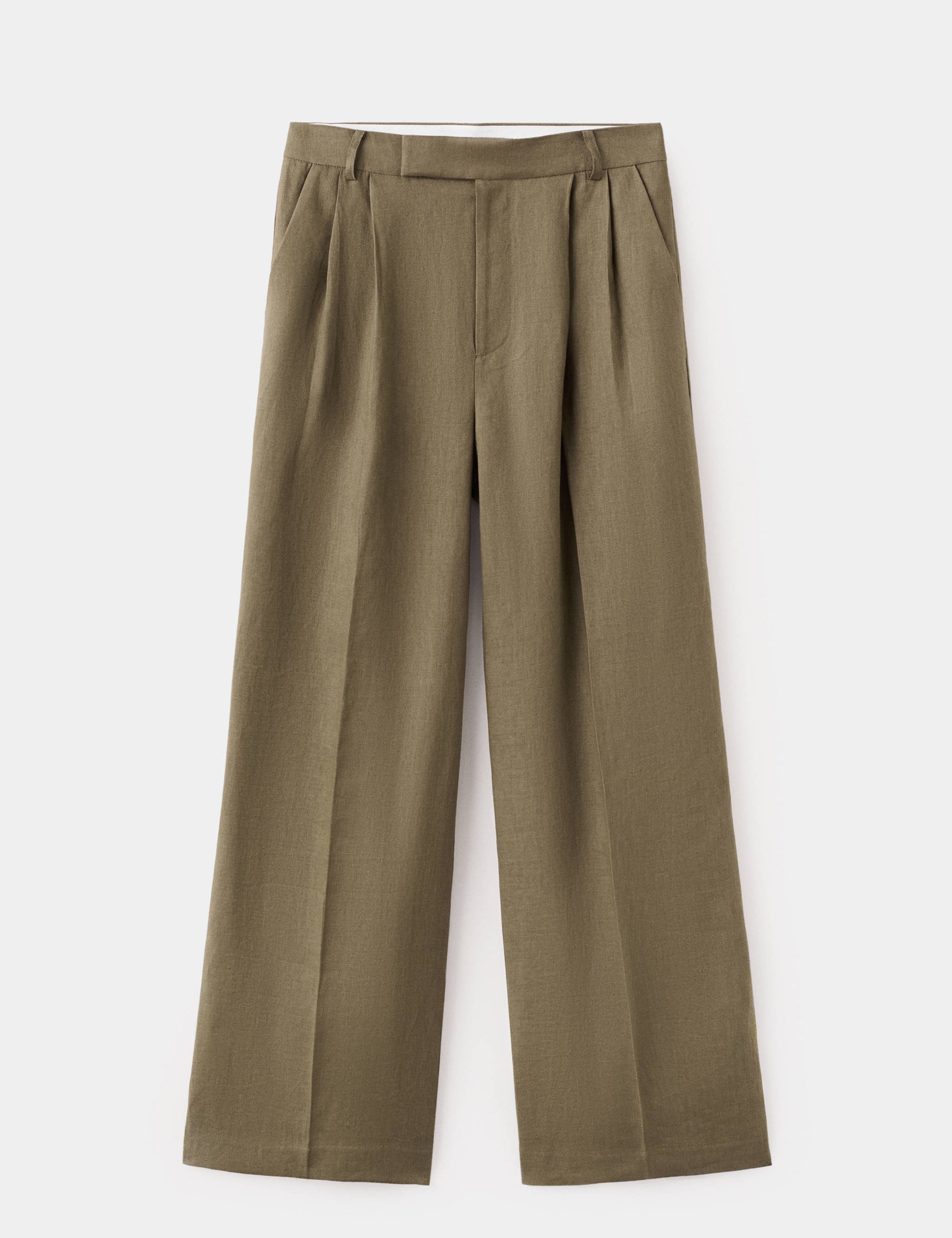 Mango trousers listela in khaki