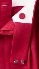 Mango trousers listela in red
