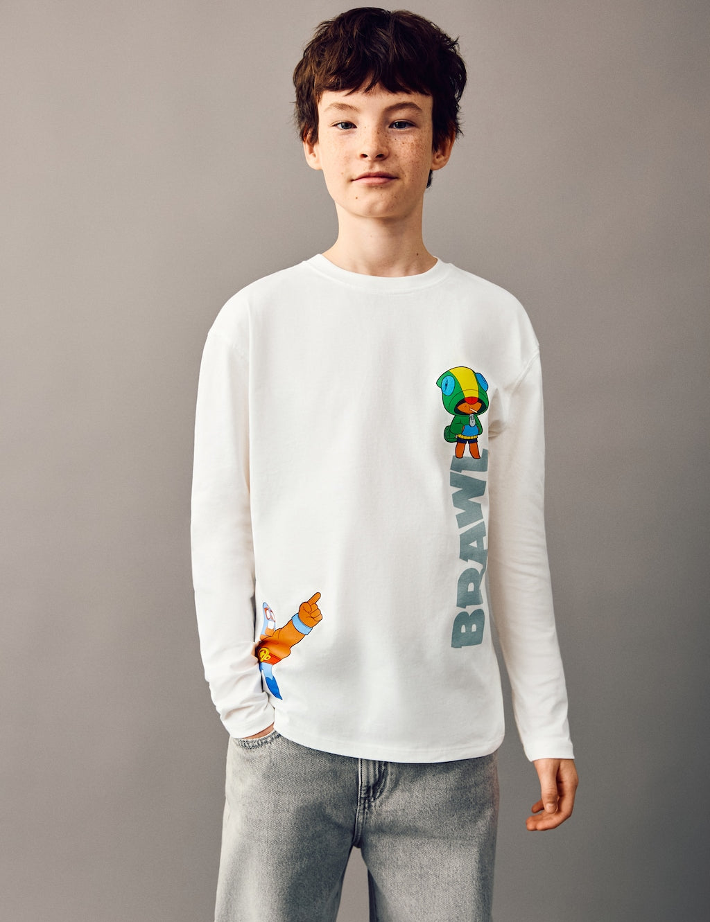 Mango t-shirt brawbraw in off white - Image 1