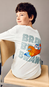Mango t-shirt brawbraw in off white - Image 4