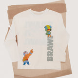 Mango t-shirt brawbraw in off white - Image 5