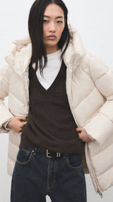 Mango puffer coat tokyo in off white-008