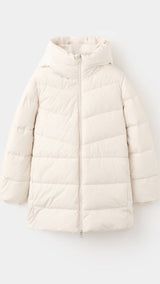Mango puffer coat tokyo in off white-021