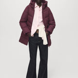 Mango puffer coat tokyo in garnet-001