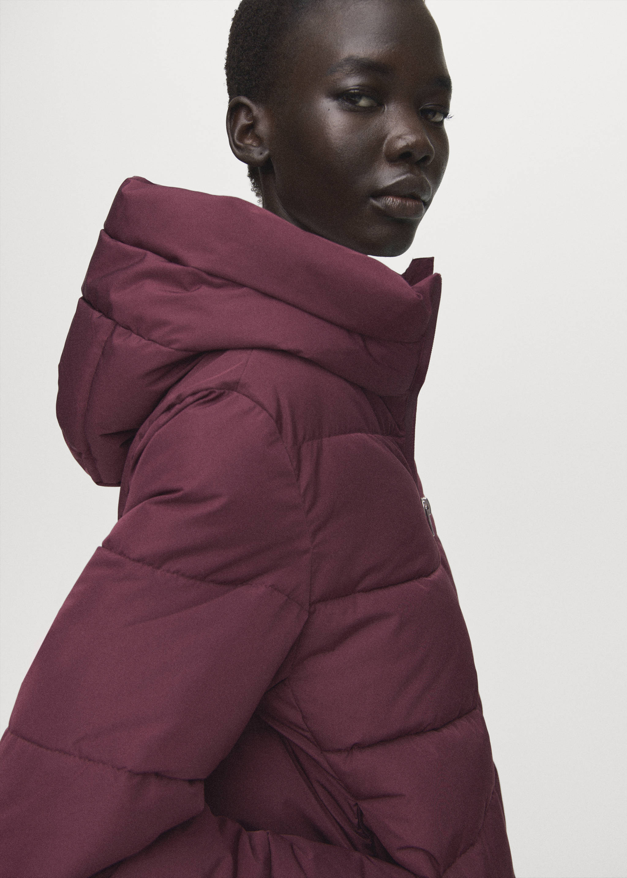 Mango puffer coat tokyo in garnet-004