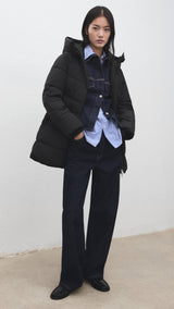 Mango puffer coat tokyo in black-001