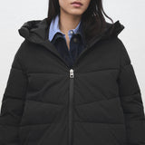 Mango puffer coat tokyo in black-002