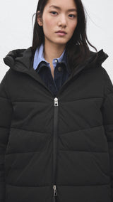 Mango puffer coat tokyo in black-002