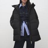 Mango puffer coat tokyo in black-004
