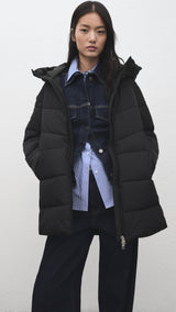 Mango puffer coat tokyo in black-004
