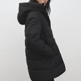 Mango puffer coat tokyo in black-008