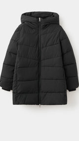 Mango puffer coat tokyo in black-021