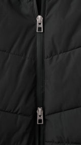 Mango puffer coat tokyo in black-023