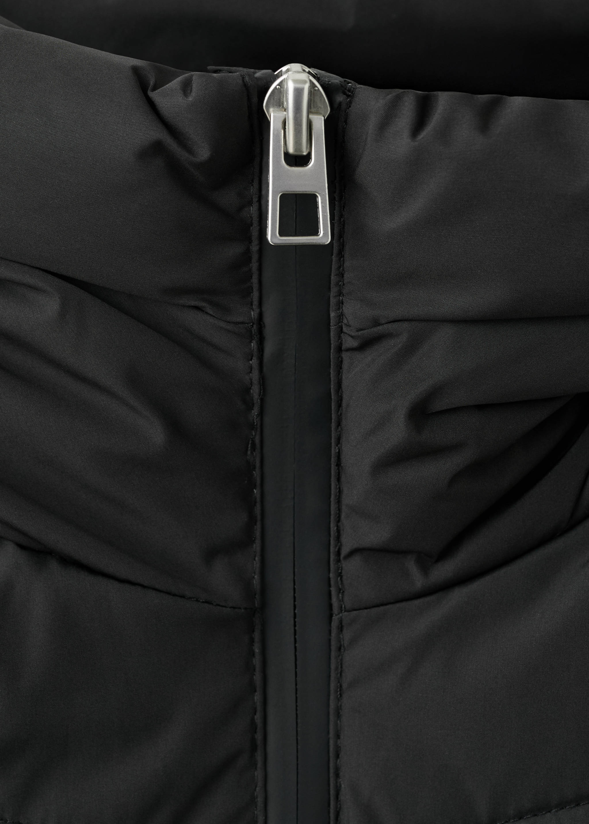 Mango puffer coat tokyo in black-030
