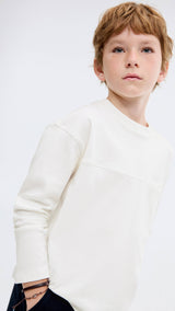 Mango t-shirt nubasic in off white-001