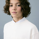 Mango t-shirt nubasic in off white-004