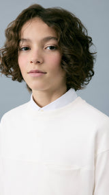 Mango t-shirt nubasic in off white-004