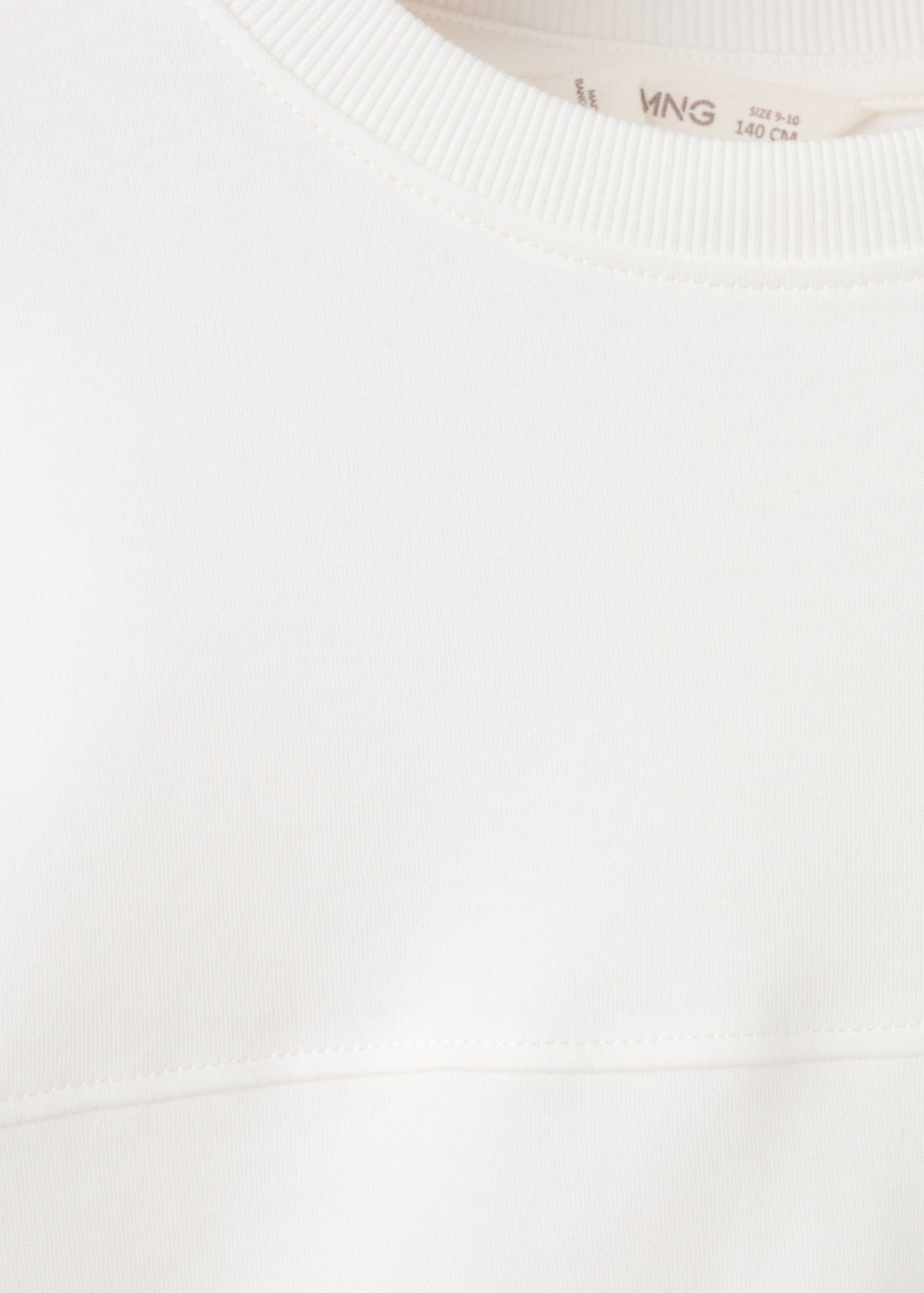 Mango t-shirt nubasic in off white-023