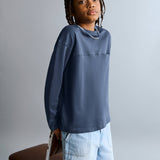 Mango t-shirt nubasic in midnight blue-002
