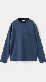 Mango t-shirt nubasic in midnight blue-021