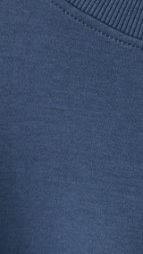 Mango t-shirt nubasic in midnight blue-030