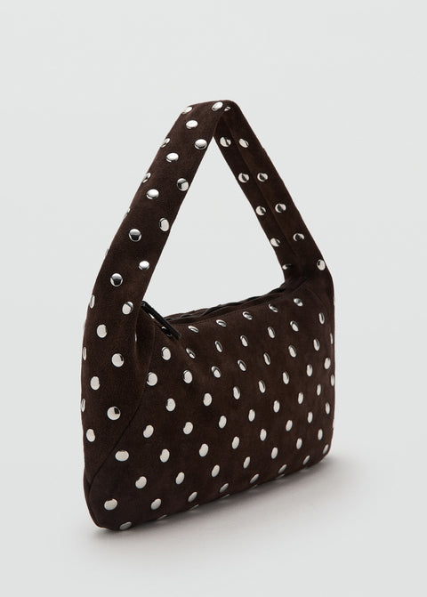 Mango shoulder bag sandra in chocolate