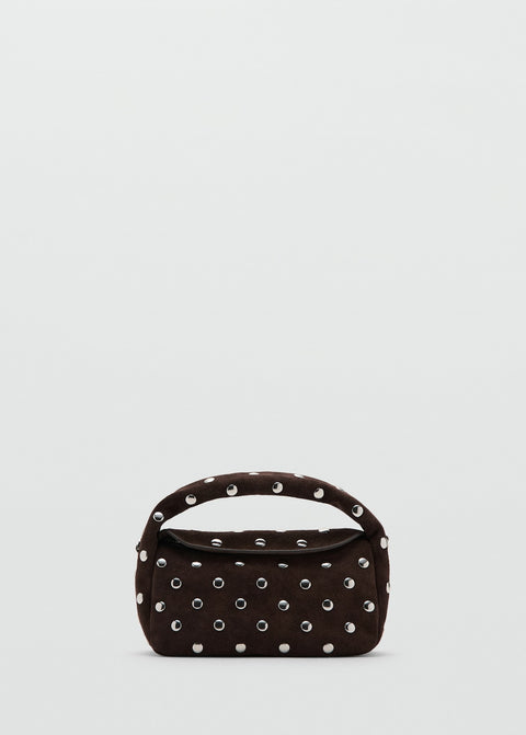 Mango handbag sandra in chocolate
