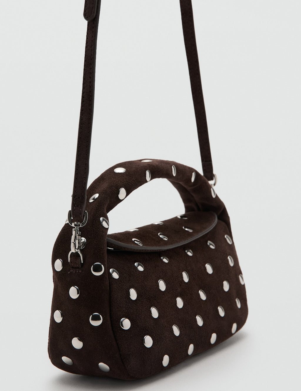 Mango handbag sandra in chocolate - Image 2