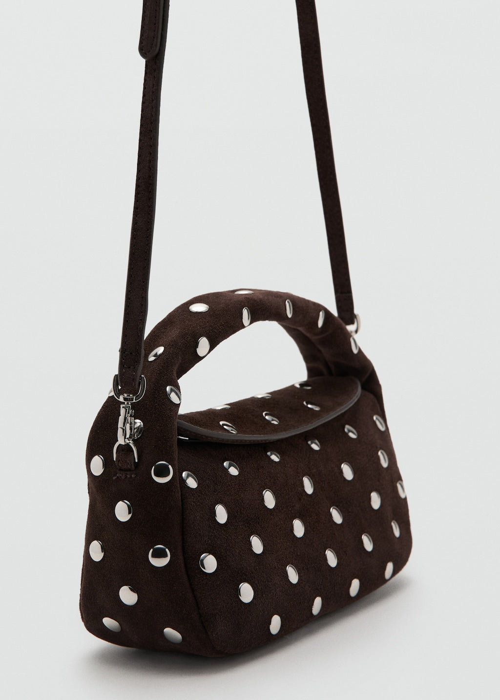 Mango handbag sandra in chocolate - Image 2