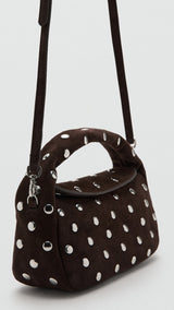 Mango handbag sandra in chocolate - Image 2