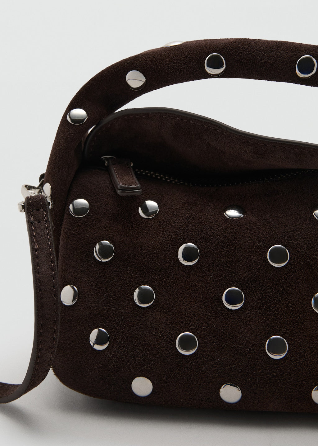 Mango handbag sandra in chocolate - Image 5