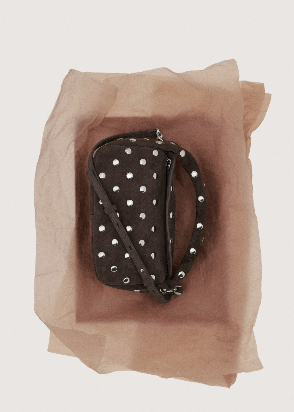 Mango handbag sandra in chocolate - Image 6
