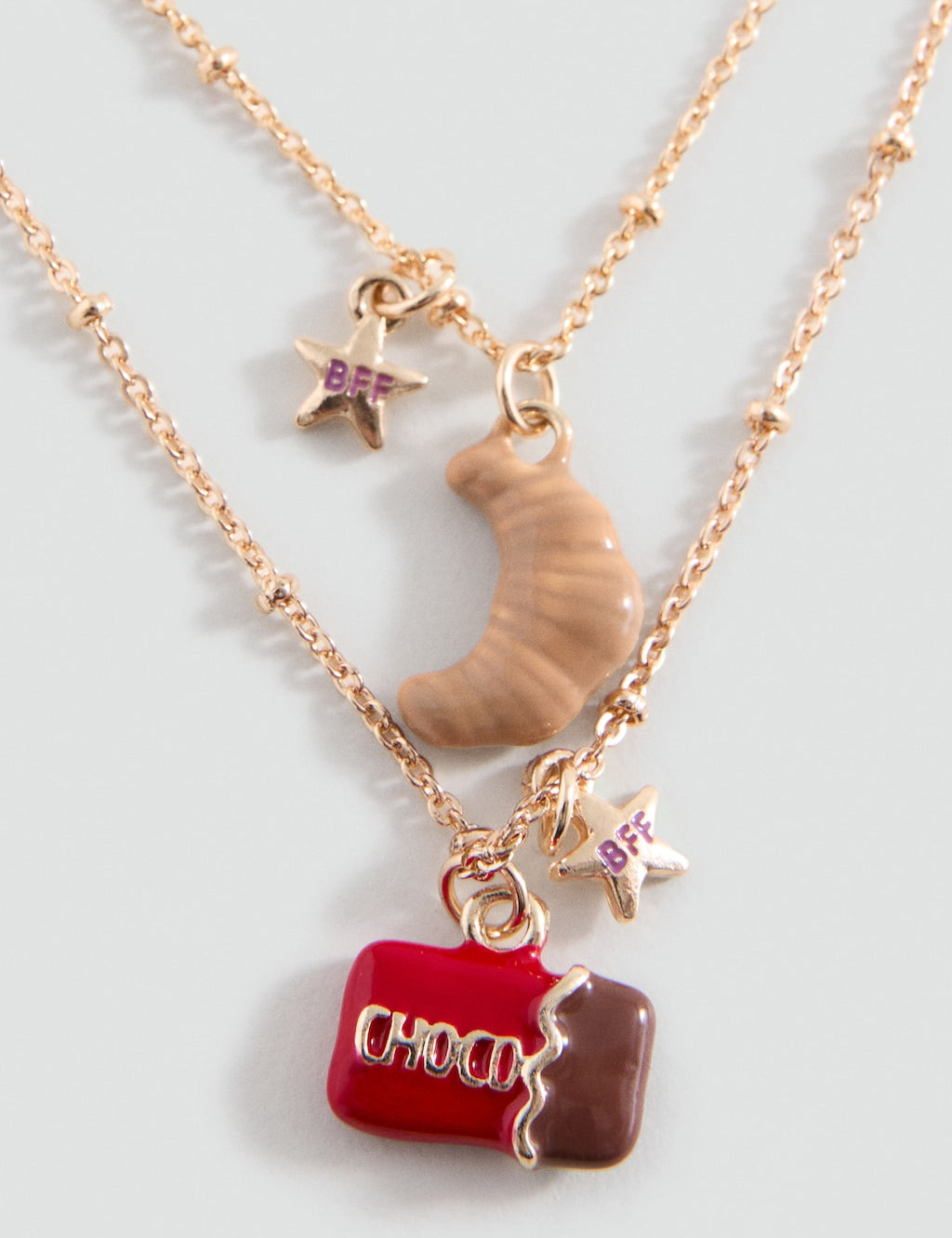 Mango necklace croisant in gold - Image 1