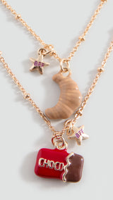 Mango necklace croisant in gold - Image 1