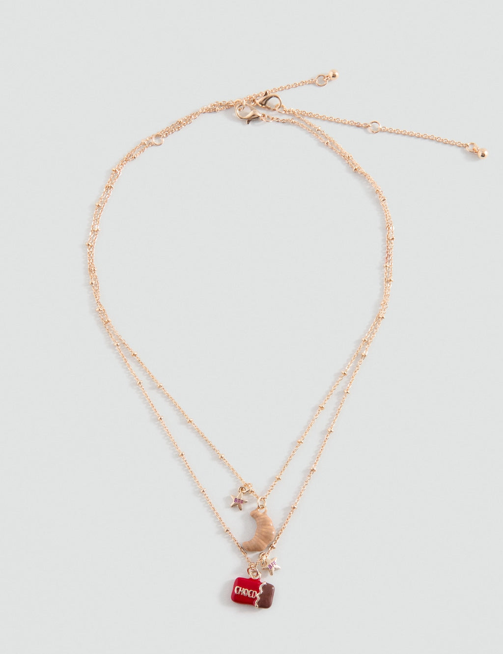 Mango necklace croisant in gold - Image 2