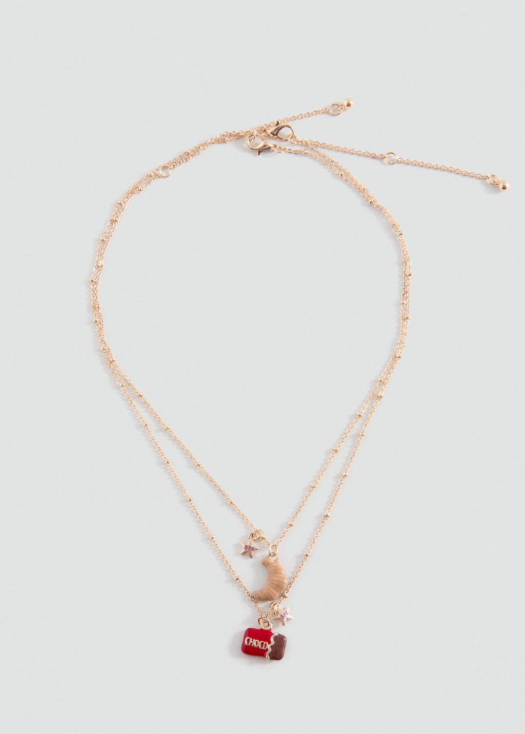 Mango necklace croisant in gold - Image 2