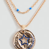 Mango necklace medal in gold - Image 1