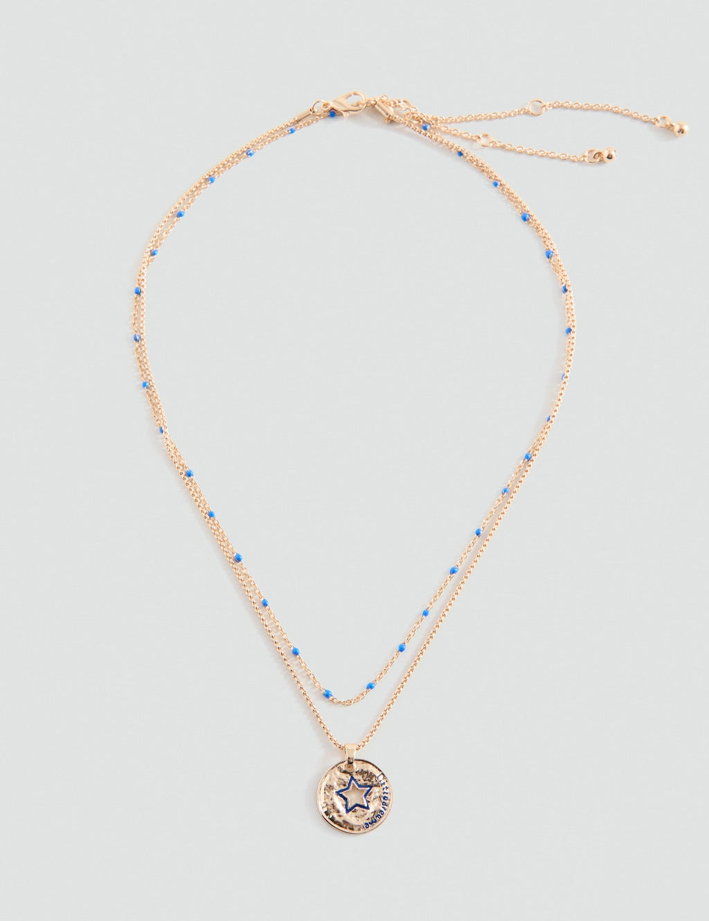 Mango necklace medal in gold - Image 2