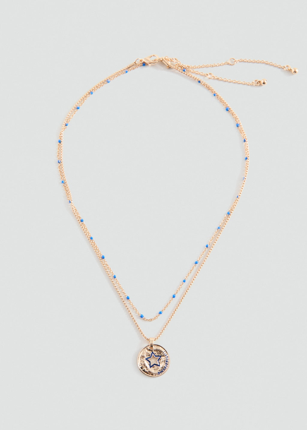 Mango necklace medal in gold - Image 2