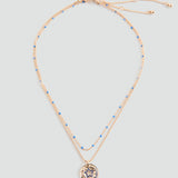 Mango necklace medal in gold - Image 2