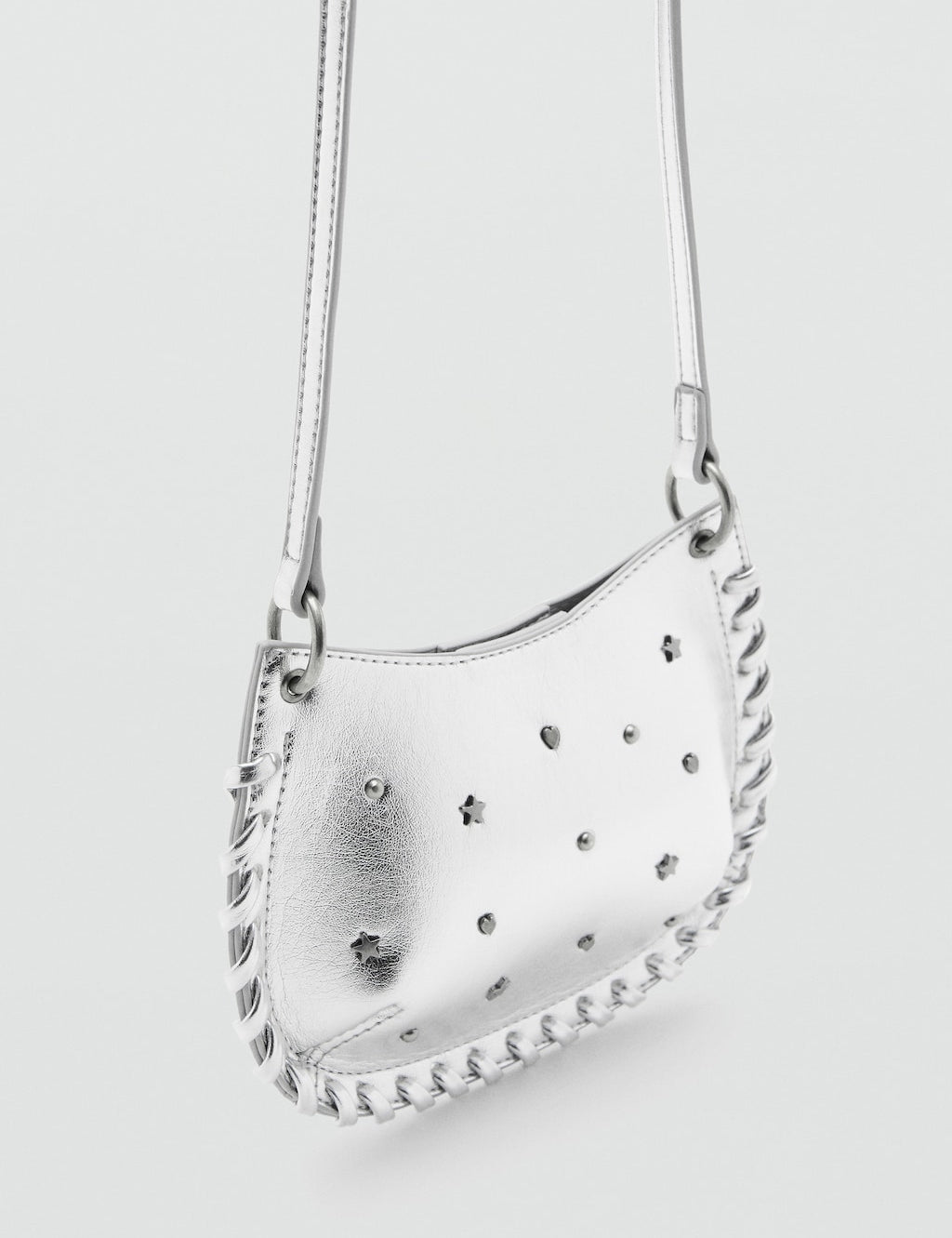 Mango mini bag silver in silver - Image 1