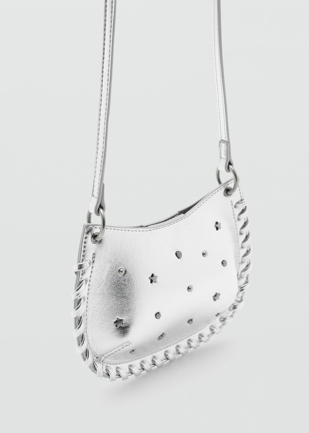 Mango mini bag silver in silver - Image 1