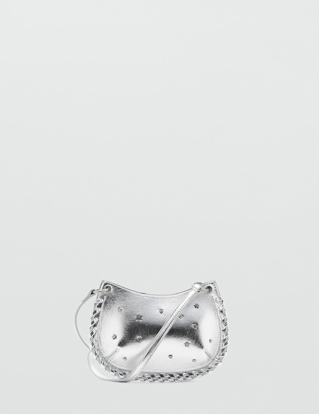 Mango mini bag silver in silver - Image 2